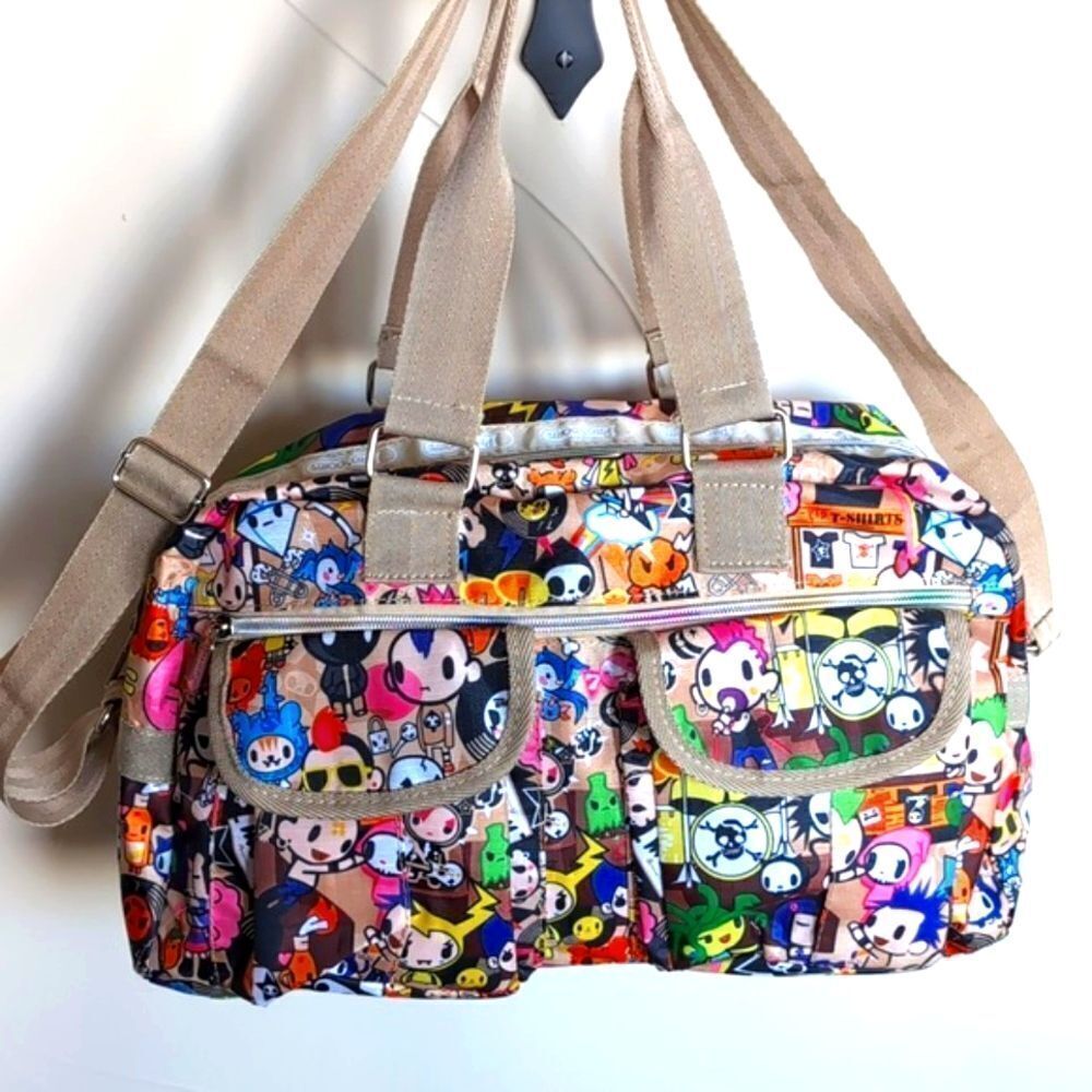 Tokidoki ProSportsac Med Duffel Weekender Bag Pockets Kawaii Japan Anime…